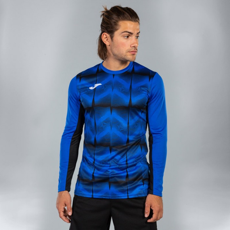 Футболка вратарская сине-черная д/р JOMA DERBY IV 101301.721