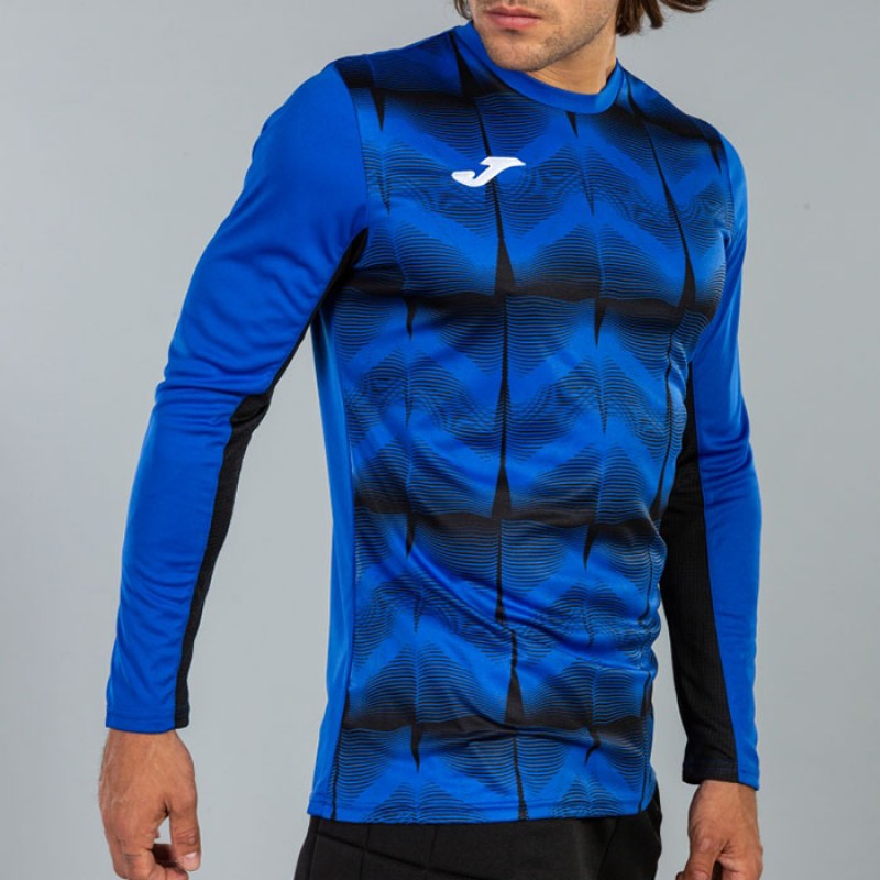 Футболка вратарская сине-черная д/р JOMA DERBY IV 101301.721