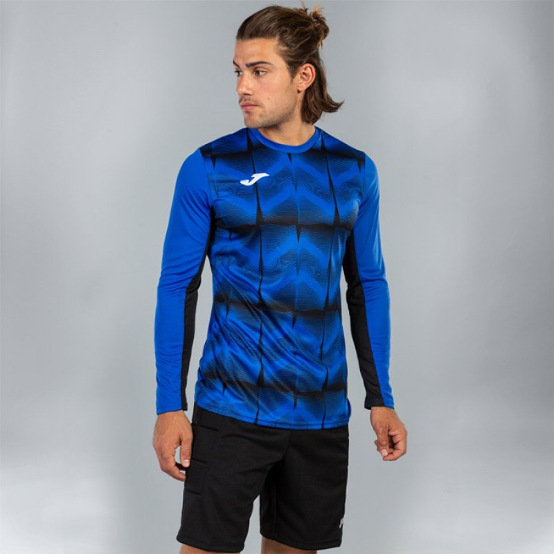 Футболка вратарская сине-черная д/р JOMA DERBY IV 101301.721