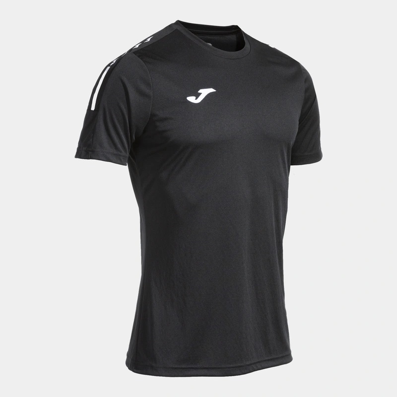 Футболка мужская Joma черная короткий рукав MANGA CORTA OLIMPIADA 103245.100