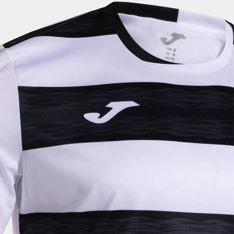 Футболка Joma черно-белая короткий рукав EUROPA VI 104375.201
