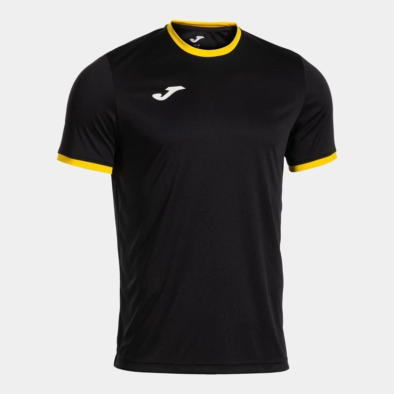 Футболка Joma черно-желтая короткий рукав COMBI PREMIUM 104494.109