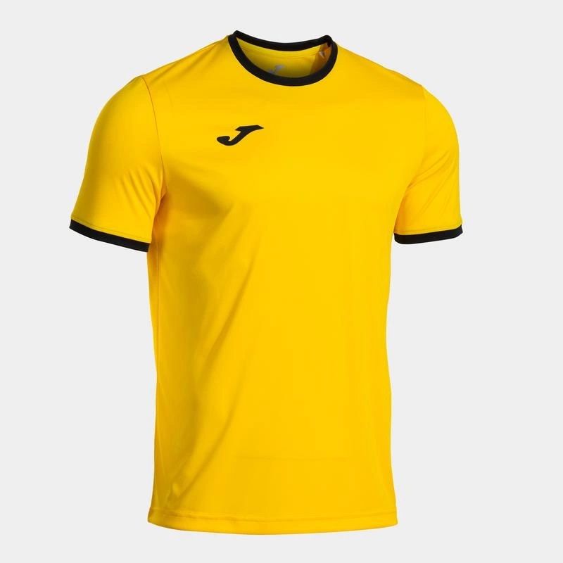 Футболка Joma желто-черная короткий рукав COMBI PREMIUM 104494.901