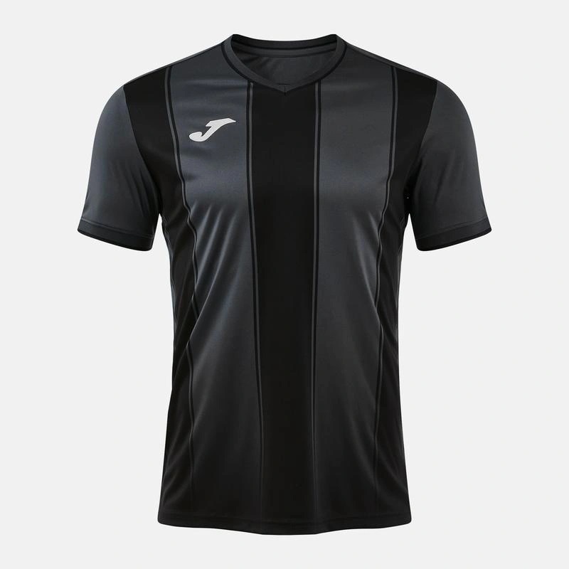 Футболка Joma темно-серо-черная короткий рукав TIGER VIII 105243.151