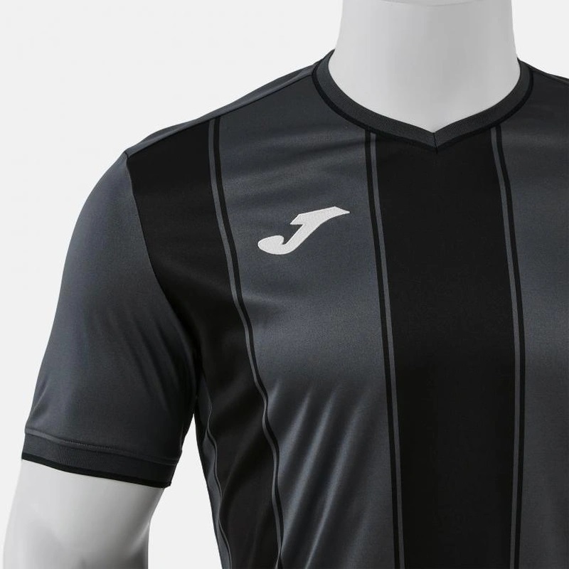 Футболка Joma темно-серо-черная короткий рукав TIGER VIII 105243.151