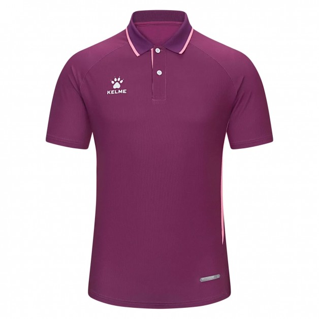 Футболка-поло Kelme с воротником фиолетовая короткий рукав PHANTOM 8551PL1144.9607