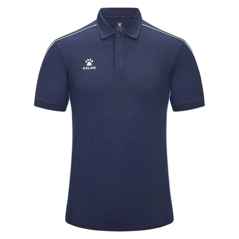 Футболка-поло Kelme с воротником темно-синяя короткий рукав TENERIFE 8651PL1207.9416