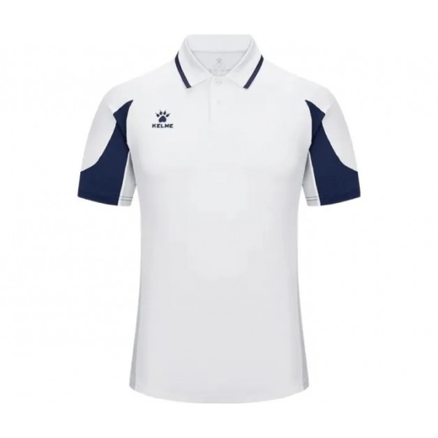 Футболка-поло Kelme біло-темно-синя 8651PL1209.9100