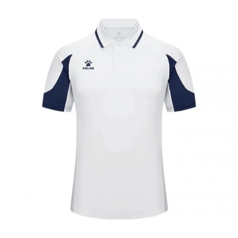 Футболка-поло Kelme біло-темно-синя 8651PL1209.9100