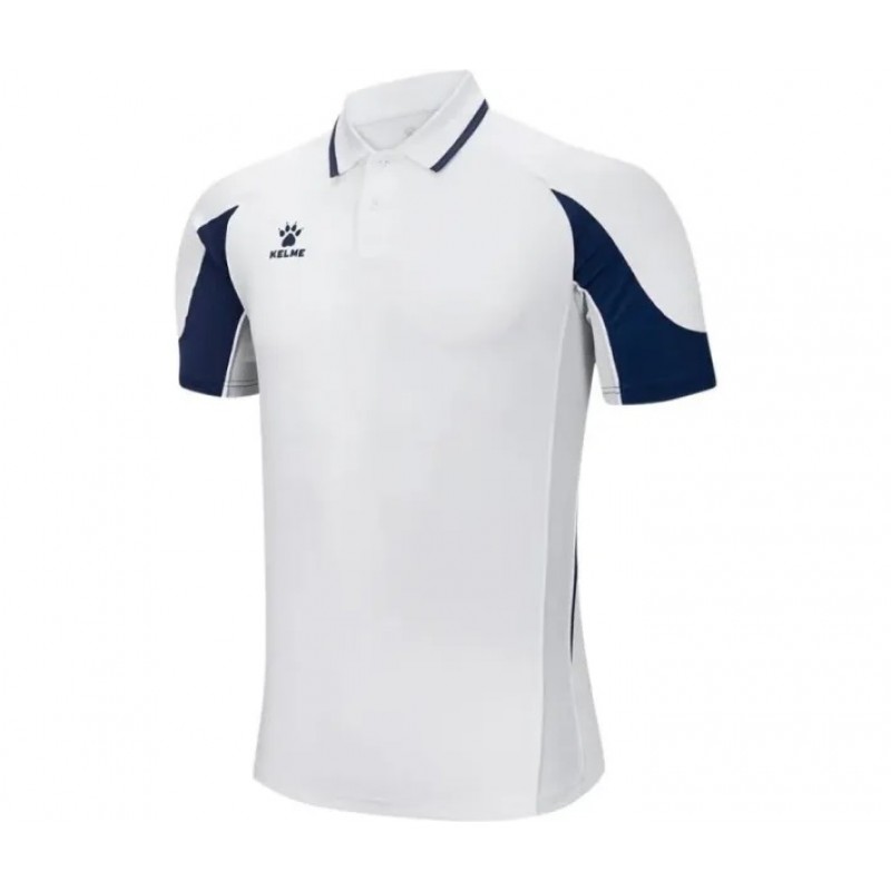 Футболка-поло Kelme біло-темно-синя 8651PL1209.9100