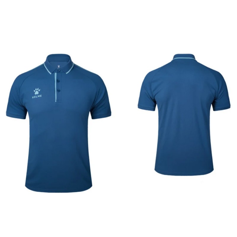 Футболка-поло Kelme Polo MEN голубая 3891066.4012