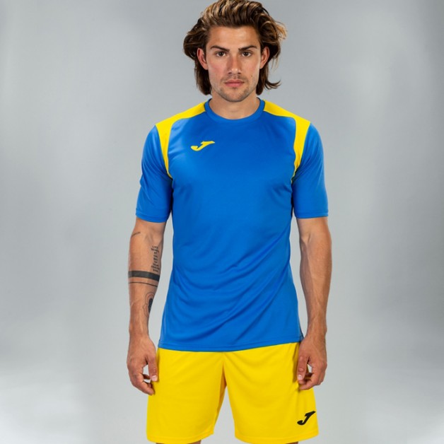 Футболка футбольная Joma CHAMPION V сине-желтая 101264.709