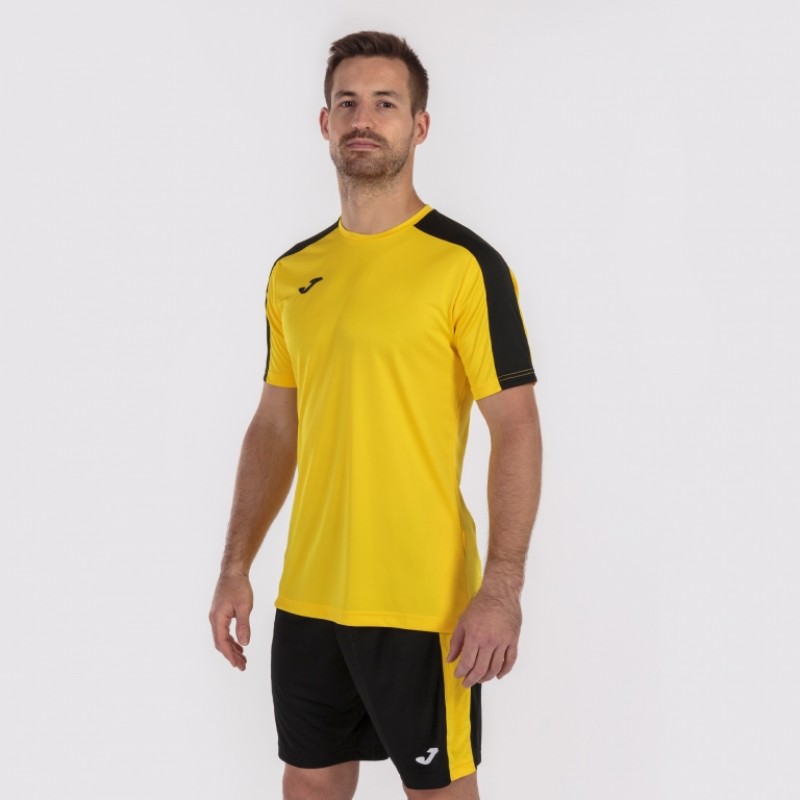 Футболка футбольна Joma ACADEMY жовто-чорна 101656.901