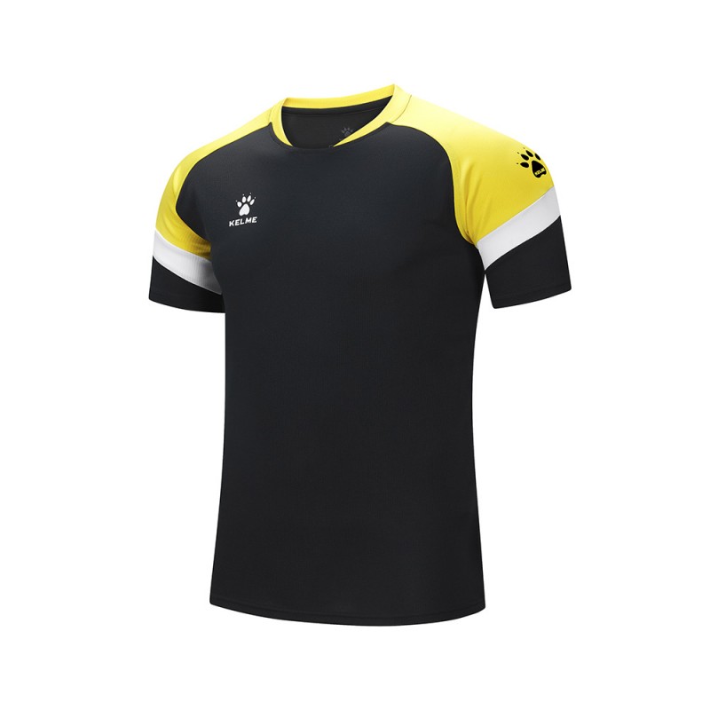Футболка Kelme черно-желтая BRAVO 7351TX1092.9005