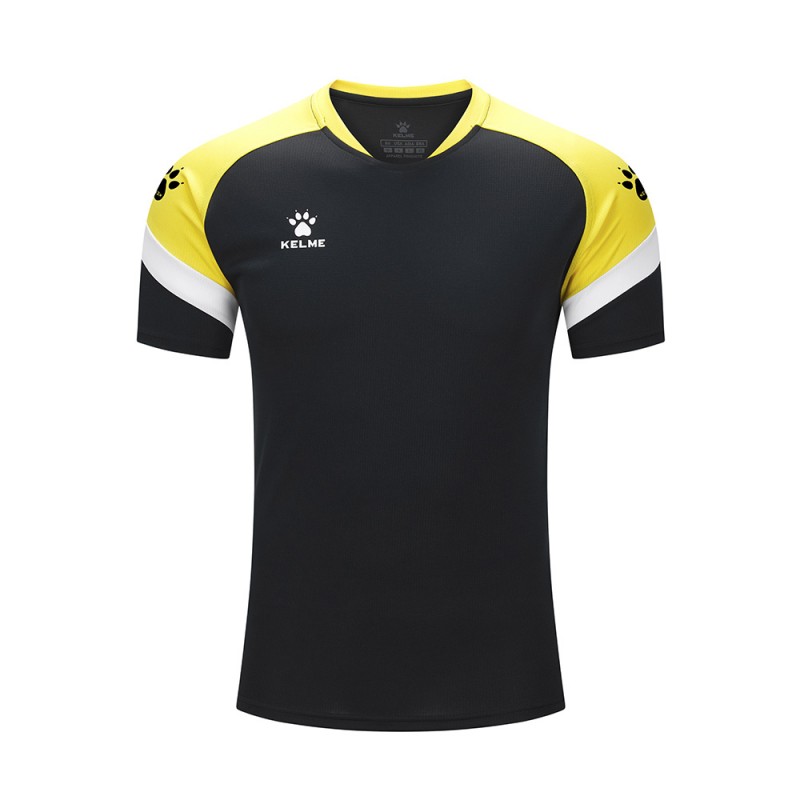 Футболка Kelme черно-желтая BRAVO 7351TX1092.9005