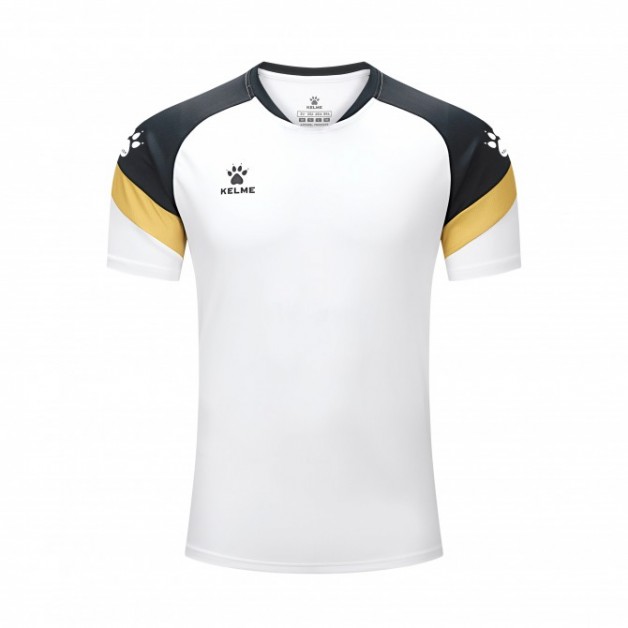 Футболка біло-чорна KELME BRAVO 7351TX1092.9103