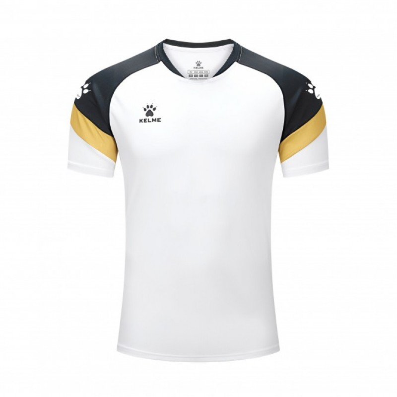 Футболка бело-черная KELME BRAVO 7351TX1092.9103