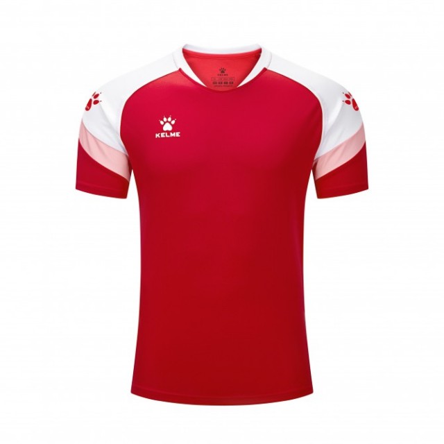 Футболка красно-белая KELME BRAVO 7351TX1092.9610