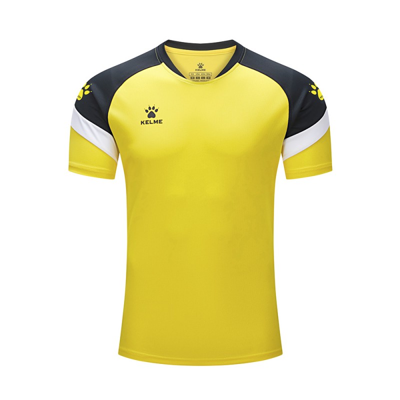 Футболка Kelme желто-черная BRAVO 7351TX1092.9712