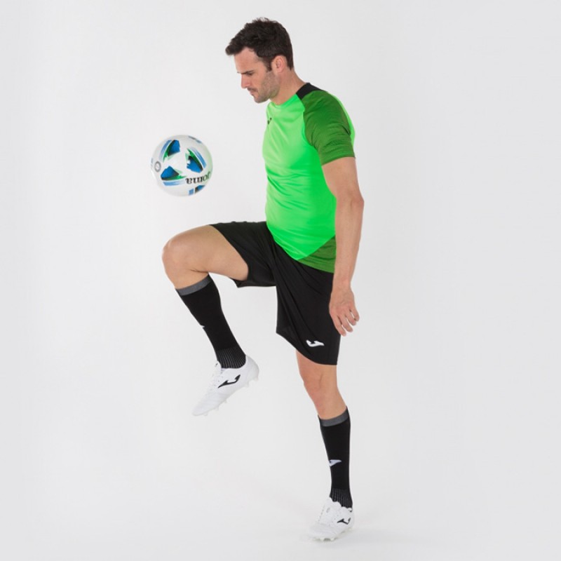 Футболка салатово-черная JOMA ESSENTIAL II 101508.021