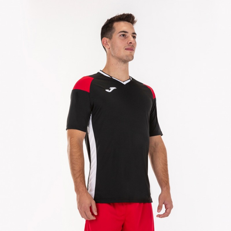Футболка черно-красно-белая JOMA CREW III 101269.106