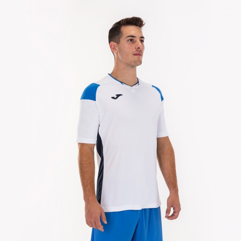 Футболка бело-сине-т.синяя JOMA CREW III 101269.207