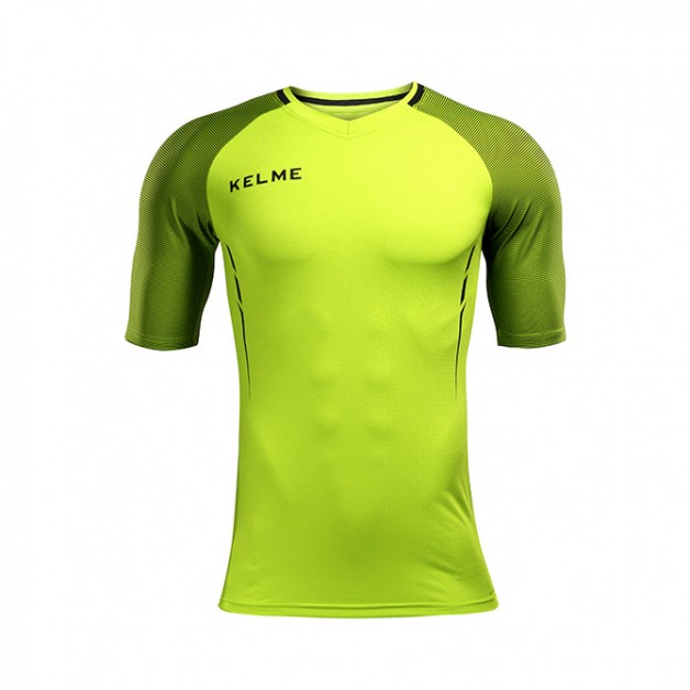 Футболка салатово-чорна KELME MONTES 3871002.9933