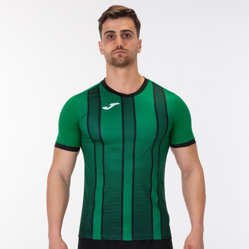Футболка зелено-чорна JOMA TIGER II 101464.451