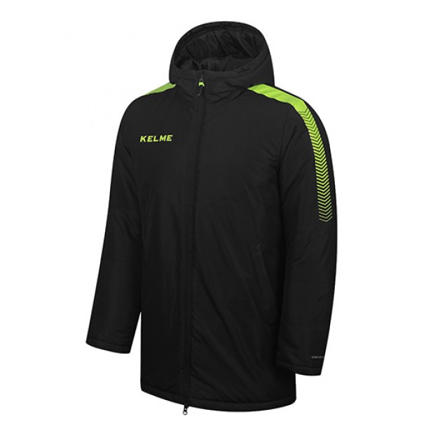 Куртка чоловіча Kelme демісезонна чорна з салатовими вставками PRIMERA 3871403.9012