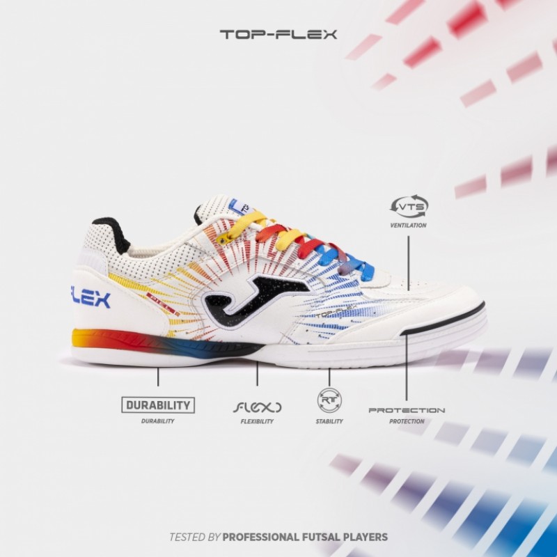 Футзалки  JOMA  белые TOP FLEX TOPW2476IN