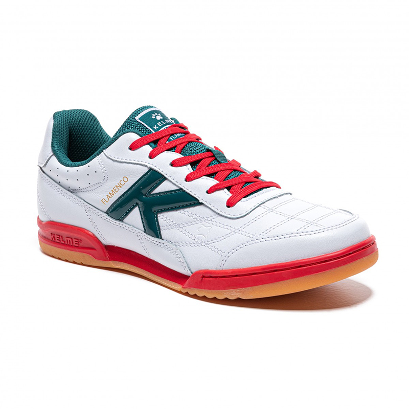 Футзалки  Kelme  бело-зеленые FLAMENCO SALA 55.869.215