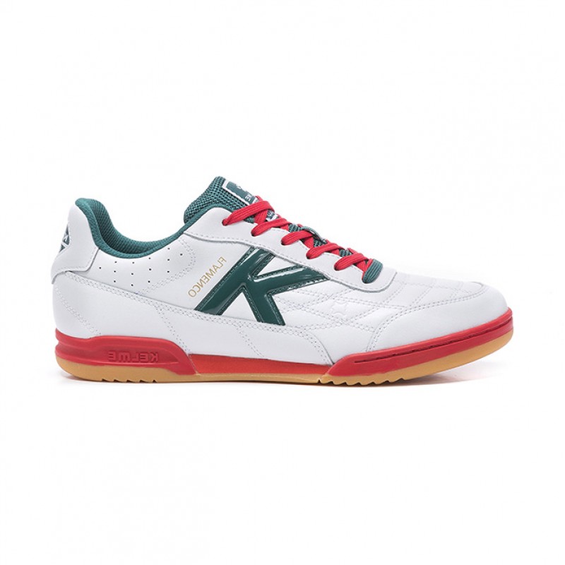 Футзалки  Kelme  бело-зеленые FLAMENCO SALA 55.869.215