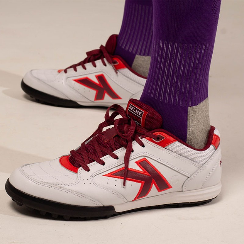 Сороконожки    Kelme бело-красные PRECISION ELITE 55.923.140
