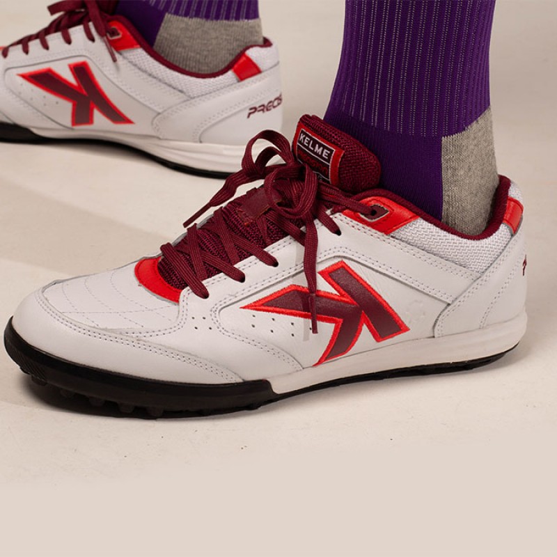 Сороконожки    Kelme бело-красные PRECISION ELITE 55.923.140