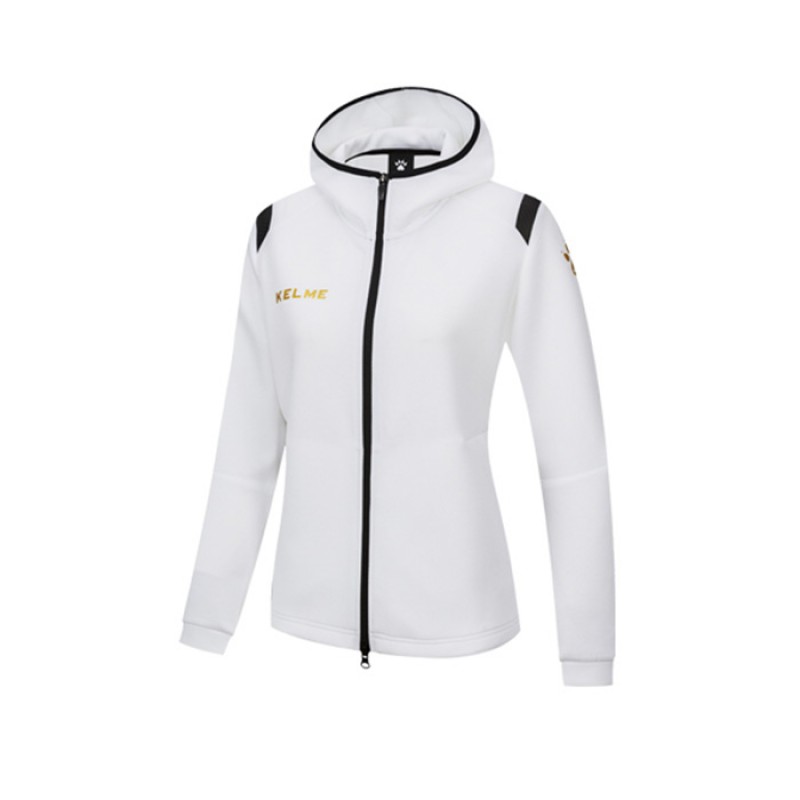 Олімпійка з капюшоном Kelme біла жіноча ROAD 3882336.9100