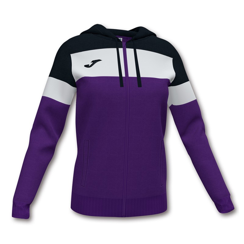 Олимпийка JOMA с капюшоном фиолетово-черная женская JOMA CREW IV 901041.551